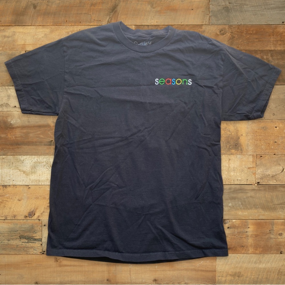 Seasons Tee Black Large